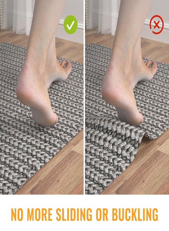 وسادة سجاد سيليكون مانعة للانزلاق من كومفي باد، وسادة سجاد سميكة مضادة للانزلاق، حصائر سجاد تحت السجاد للأرضيات الخشبية، تحافظ على السجاد في مكانه - 2 × 3 قدم - Image 3